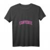 Damen Converse Texas TX Vintage Sports Design Pink T-Shirt mit V-Ausschnitt – Perfekt für Sportevents, Reisen & Heimatliebe