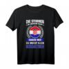 Kroatien Reise T-Shirt mit Motiv 'Die Stimmen sagen Ich muss nur nach Kroatien' – Perfekt für Urlauber und Kroatien-Fans