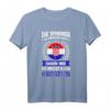 Kroatien Reise T-Shirt mit Motiv 'Die Stimmen sagen Ich muss nur nach Kroatien' – Perfekt für Urlauber und Kroatien-Fans