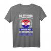Kroatien Reise T-Shirt mit Motiv 'Die Stimmen sagen Ich muss nur nach Kroatien' – Perfekt für Urlauber und Kroatien-Fans