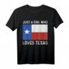Girl Love Texas Western USA T-Shirt für Damen – Klassisch geschnitten, ideal für Reisen in die Südstaaten und Texas