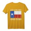 Girl Love Texas Western USA T-Shirt für Damen – Klassisch geschnitten, ideal für Reisen in die Südstaaten und Texas