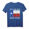 Girl Love Texas Western USA T-Shirt für Damen – Klassisch geschnitten, ideal für Reisen in die Südstaaten und Texas