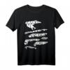 Osfriesische Inseln Silhouette T-Shirt - Nordsee Urlaub, Strand, Watt & Leuchtturm Design für Insel- und Meerliebhaber