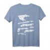 Osfriesische Inseln Silhouette T-Shirt - Nordsee Urlaub, Strand, Watt & Leuchtturm Design für Insel- und Meerliebhaber