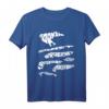 Osfriesische Inseln Silhouette T-Shirt - Nordsee Urlaub, Strand, Watt & Leuchtturm Design für Insel- und Meerliebhaber