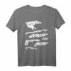 Osfriesische Inseln Silhouette T-Shirt - Nordsee Urlaub, Strand, Watt & Leuchtturm Design für Insel- und Meerliebhaber