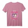 Damen Camping Camper Flamingo Wohnwagen T-Shirt mit V-Ausschnitt – Lustiges Camperin Outfit für Abenteuer und Camping Fans