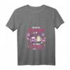 Damen Camping Camper Flamingo Wohnwagen T-Shirt mit V-Ausschnitt – Lustiges Camperin Outfit für Abenteuer und Camping Fans