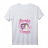 Damen Camping Camper Flamingo Wohnwagen T-Shirt mit V-Ausschnitt – Lustiges Camperin Outfit für Abenteuer und Camping Fans