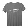 Juist Insel Silhouette Umriss T-Shirt – Nordsee Urlaub, Strand, Watt & Meer Souvenir für Insel- und Nordsee-Fans