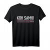 Koh Samui Thailand T-Shirt mit Flagge – Ideal als Urlaubs-Souvenir, Strand- und Inselreisetemplate