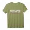 Koh Samui Thailand T-Shirt mit Flagge – Ideal als Urlaubs-Souvenir, Strand- und Inselreisetemplate