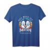 Das Meer Ist Mein Zuhause Vintage Urlauber Pinguine Geschenk T-Shirt – Perfekt für Strandliebhaber, Weltenbummler & Sommerurlauber