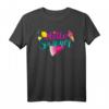 Hallo Sommer. Hello Summer. Buntes Urlaub & Strand T-Shirt mit Früchten, Eiscreme & Herz – Perfekt für Ferien, Reisen & den Strand