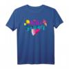 Hallo Sommer. Hello Summer. Buntes Urlaub & Strand T-Shirt mit Früchten, Eiscreme & Herz – Perfekt für Ferien, Reisen & den Strand