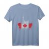 Toronto Skyline Kanada Flagge T-Shirt - Fanartikel mit Maple Leaf, CN Tower & Sehenswürdigkeiten für Touristen & Kanadafans