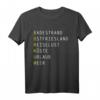 Borkum Wörter Insel Urlaub Nordsee Wattenmeer T-Shirt – Perfekt für Meer- und Strandliebhaber & Ostfriesische Insel Reisefans