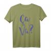 Retro Coole French Spruch T-Shirt - Ca Va? Französisch Zitat für Frankreichliebhaber, Reisende & Französischschüler