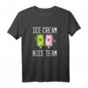 Ice Dream Team Nice Lecker Nachen - Lustiges Sommer T-Shirt für Strand, Urlaub & Freunde, klassisch geschnitten