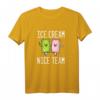 Ice Dream Team Nice Lecker Nachen - Lustiges Sommer T-Shirt für Strand, Urlaub & Freunde, klassisch geschnitten