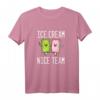 Ice Dream Team Nice Lecker Nachen - Lustiges Sommer T-Shirt für Strand, Urlaub & Freunde, klassisch geschnitten
