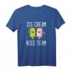 Ice Dream Team Nice Lecker Nachen - Lustiges Sommer T-Shirt für Strand, Urlaub & Freunde, klassisch geschnitten