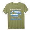 Griechenland Koffer Packen T-Shirt - Lustiges Urlaubsoutfit für Kreta, Rhodos & Inselurlauber mit Flagge
