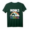 Monks Are Magical T-Shirt - Magisches Einhorn und Regenbogen Geschenk für Mönche und Spirituelle