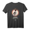 Laika Gagarin Hund Sputnik T-Shirt – Vintage Sowjetisches Raumfahrtdesign für Weltraum- und Wissenschaftsfans