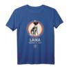 Laika Gagarin Hund Sputnik T-Shirt – Vintage Sowjetisches Raumfahrtdesign für Weltraum- und Wissenschaftsfans