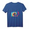 Damen T-Shirt mit Friedenswort in russischer Sprache - Batik-Design, V-Ausschnitt, leichtes und klassisches Schnittmuster