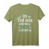 Lustiges Vodka T-Shirt mit Spruch 'Der tut nix, der will nur Vodka' – Perfektes Geschenk für Wodka-Liebhaber zu Geburtstag & Weihnachten