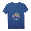 Damen Krasawiza UDSSR Russland Pfau Blume Geschenk - Russisches T-Shirt mit V-Ausschnitt für Frauen, Weihnachten & Kulturfans