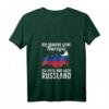 Damen Russland Flagge T-Shirt mit V-Ausschnitt – Perfekt für Urlaub, Fan, Geschenk & Fernweh nach Russland