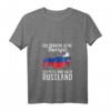 Damen Russland Flagge T-Shirt mit V-Ausschnitt – Perfekt für Urlaub, Fan, Geschenk & Fernweh nach Russland