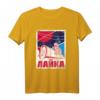 Laika Gagarin Hund Sputnik Propaganda T-Shirt – Vintage Sowjetisches Raumfahrtdesign für Weltraumfans und Wissenschaftler