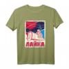 Laika Gagarin Hund Sputnik Propaganda T-Shirt – Vintage Sowjetisches Raumfahrtdesign für Weltraumfans und Wissenschaftler
