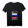 Damen Russland Flagge T-Shirt mit V-Ausschnitt – Perfektes Geschenk für Russland-Fans, Urlaub & Stolz auf russische Wurzeln