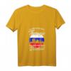 Damen Russland Flagge T-Shirt mit V-Ausschnitt – Perfektes Geschenk für Russland-Fans, Urlaub & Stolz auf russische Wurzeln
