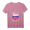 Damen Russland Flagge T-Shirt mit V-Ausschnitt – Perfektes Geschenk für Russland-Fans, Urlaub & Stolz auf russische Wurzeln