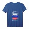 Damen Russland Flagge T-Shirt mit V-Ausschnitt – Perfektes Geschenk für Russland-Fans, Urlaub & Stolz auf russische Wurzeln