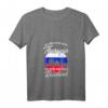 Damen Russland Flagge T-Shirt mit V-Ausschnitt – Perfektes Geschenk für Russland-Fans, Urlaub & Stolz auf russische Wurzeln