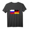 Russland Deutschland T-Shirt für Männer, Frauen und Kinder – Flagge kombiniert für Fans und Kulturbegeisterte