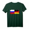 Russland Deutschland T-Shirt für Männer, Frauen und Kinder – Flagge kombiniert für Fans und Kulturbegeisterte