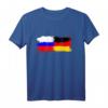 Russland Deutschland T-Shirt für Männer, Frauen und Kinder – Flagge kombiniert für Fans und Kulturbegeisterte