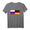 Russland Deutschland T-Shirt für Männer, Frauen und Kinder – Flagge kombiniert für Fans und Kulturbegeisterte
