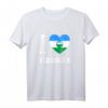 I Love Kavkaz Kaukasus Flagge T-Shirt - Geschenkidee für Russland- und Kaukasus-Liebhaber mit kyrillischer Schrift