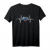 Russische Herzschlag EKG T-Shirt mit Flagge – Patriotisches Geschenk für Russlandfans, Damen & Herren