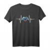 Russische Herzschlag EKG T-Shirt mit Flagge – Patriotisches Geschenk für Russlandfans, Damen & Herren